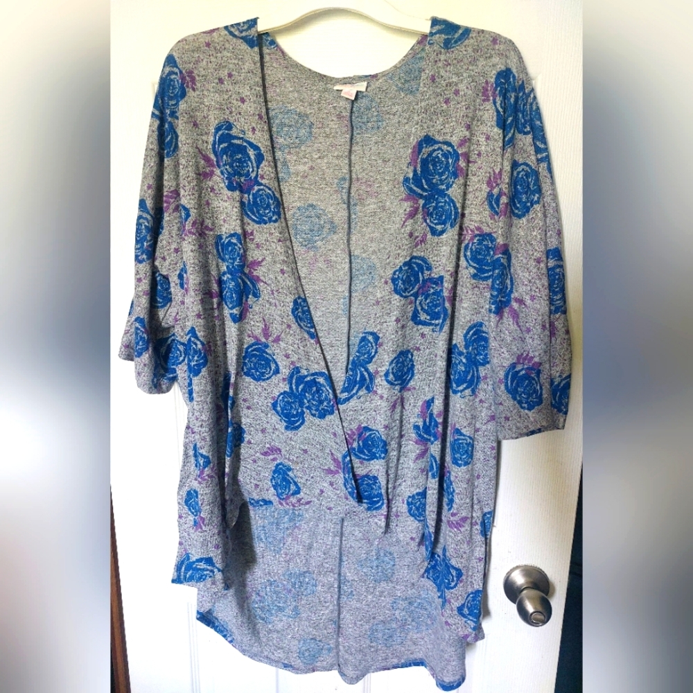 Lularoe Lindsay Cardigan Floral Flowers
